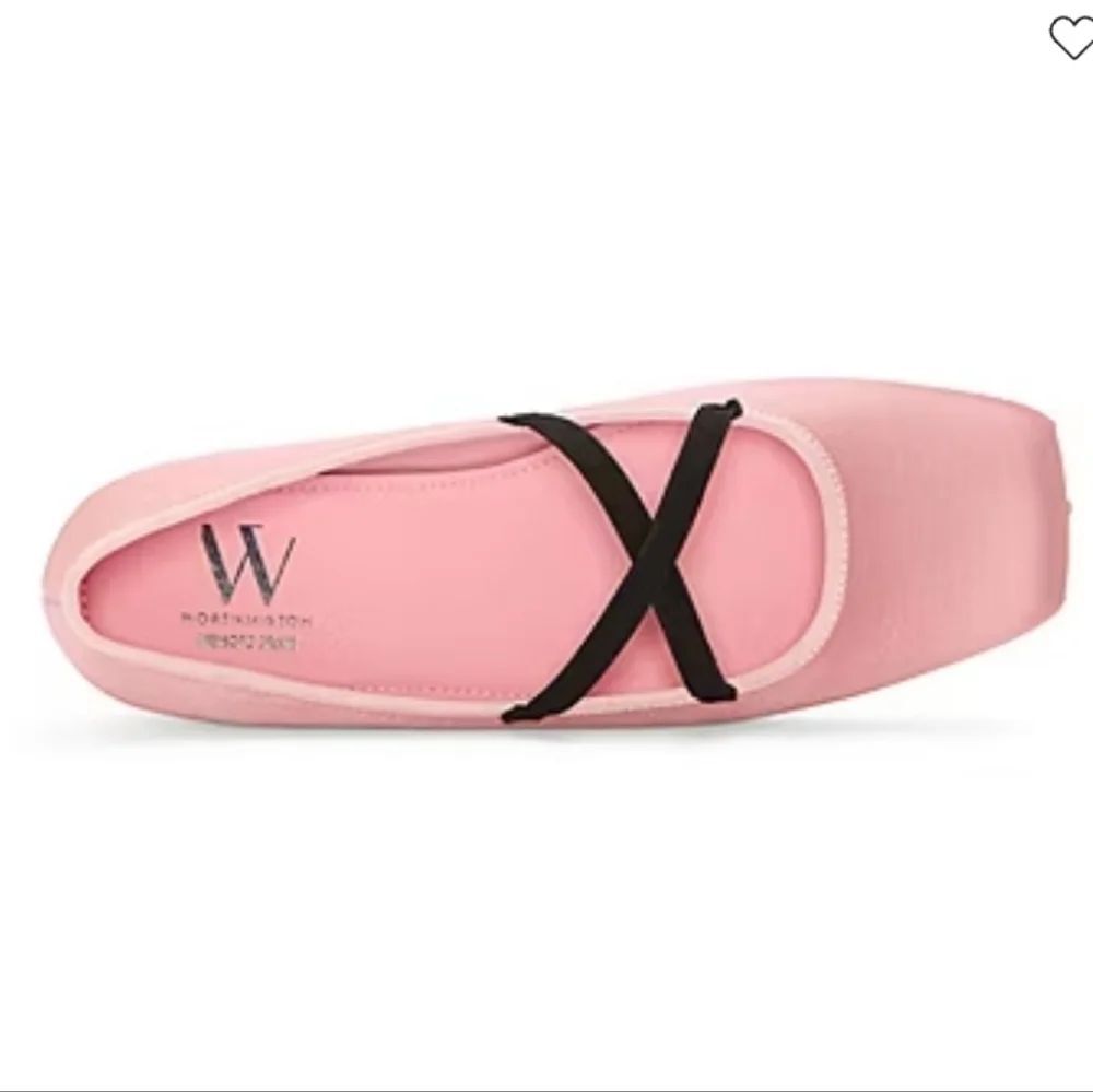 BRAND NEW WORTHINGTON LILAC WOMENS SQUARE CLOSED YOE BALLET FLATS
